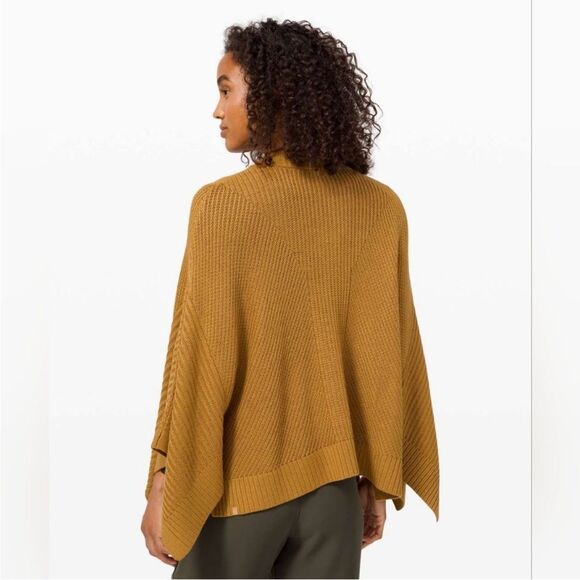 Lululemon Softer Still Wrap Sweater Cape Poncho Modern - Picture 3 of 16